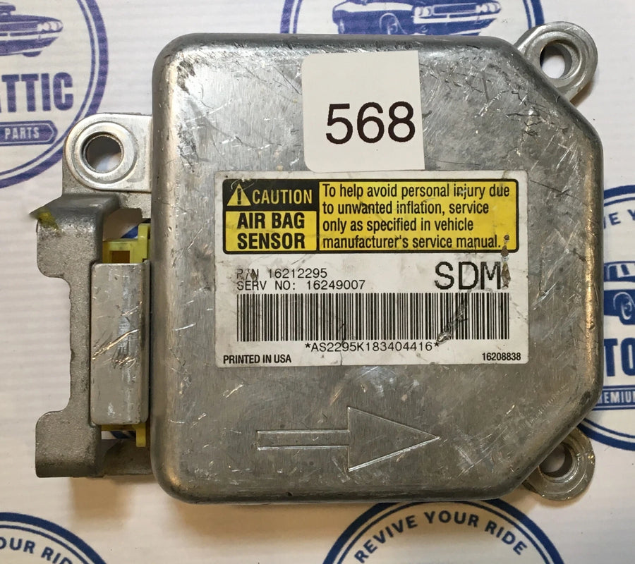 Supplemental Restraint System Bag Module 16208838 Chevrolet Suburban 1997 OEM