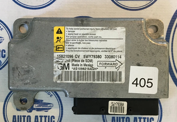 Body Control Module Bag Module 15821096 Chevrolet Malibu 2008-2010 OEM