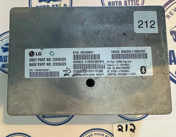 Module 22836325 Chevrolet Cruze AMP Stereo Amplifier 2012 OEM