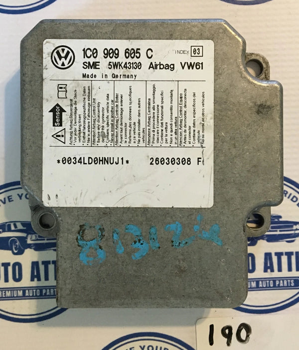 Body Control Module Bag 1C0909605C Volkswagen Passat 2002-2005 OEM